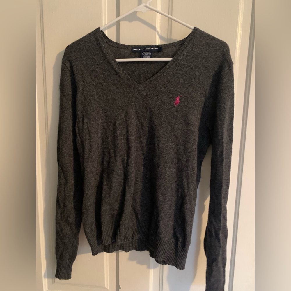ralph lauren v neck long sleeve